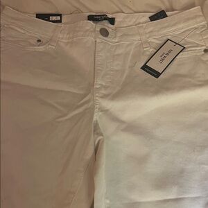 Nine West Off-White Slim Fit Jeans